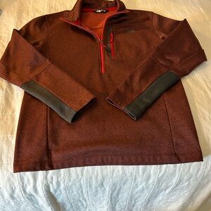 The North Face Maroon and Red Pullover